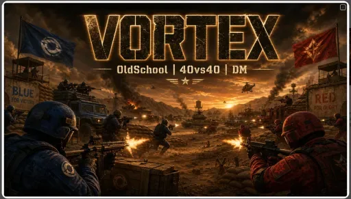 截图 1. Vortex PVP DM | 40vs40 | KOTH | Cars/Heli