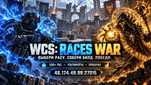 截图 1. 👑WCS: Война рас👑1000 рас👑 AI+ боты 👑